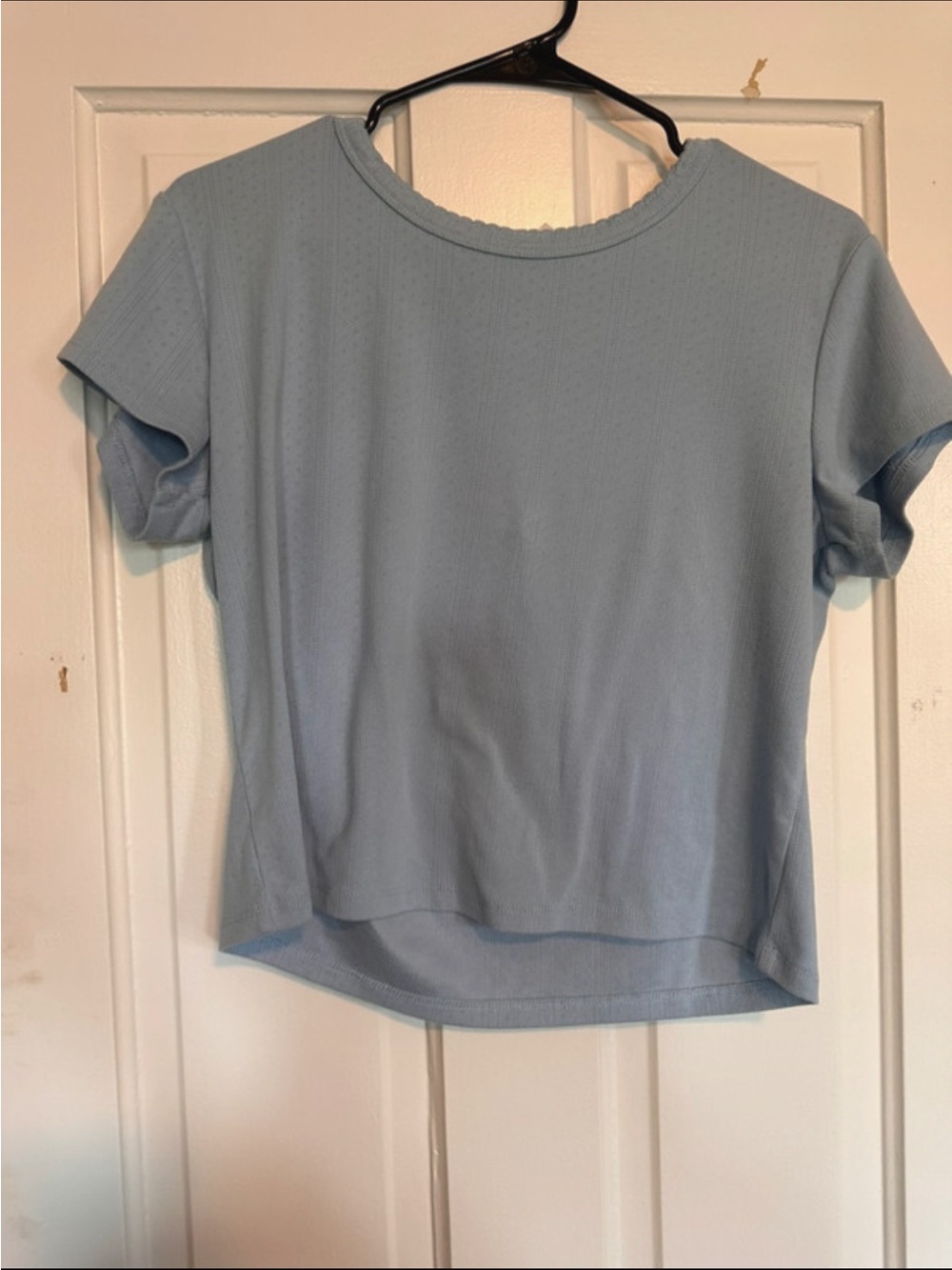 Light Blue Short Sleeve Crewneck Tee